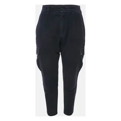 Dolce & Gabbana Dark Blue Cotton Cargo Pants