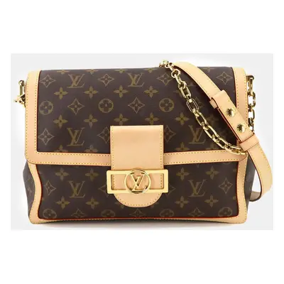 Louis Vuitton Brown Monogram Canvas Dauphine GM Shoulder Bag