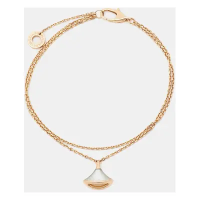 Bvlgari Divas' Dream Mother of Pearl 18k Rose Gold Bracelet SM