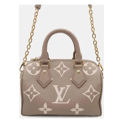 Louis Vuitton Bicolour Monogram Empreinte Leather Speedy Bandouliere Bag