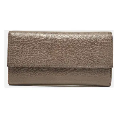 Gucci Beige Leather Swing Continental Wallet