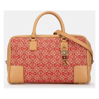 Loewe Beige Red Canvas Amazona