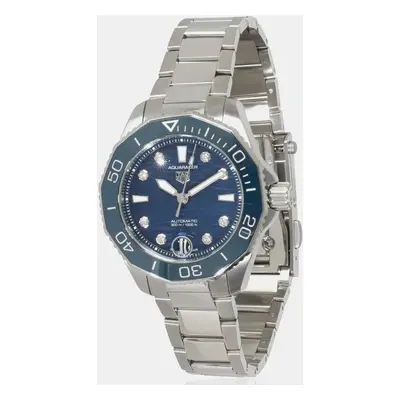 Tag Heuer Blue Stainless Steel Aquaracer Automatic Women's Wristwatch mm