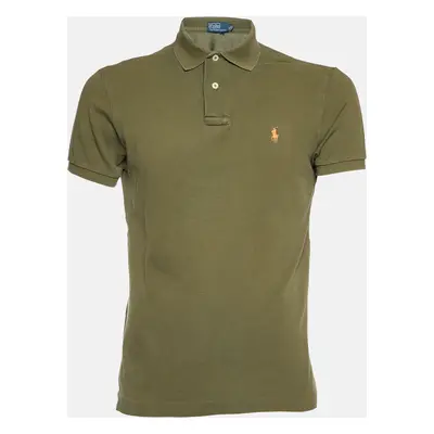 Polo Ralph Lauren Olive Green Cotton Polo T-Shirt