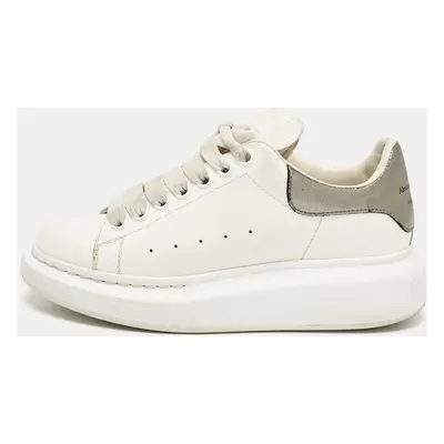 Alexander McQueen White Leather Oversized Sneakers Size 36.5