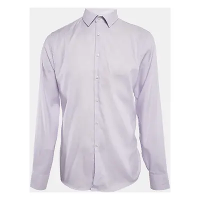 Hugo Boss Light Purple Patterned Cotton Sharp Fit Shirt