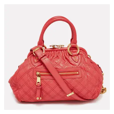 Marc Jacobs Red Quilted Leather Stam Shoulder Bag