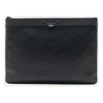 Louis Vuitton Black Leather Discovery Pochette Clutch