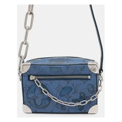 Louis Vuitton Blue Monogram Aqua Garden Mini Soft Trunk Bag