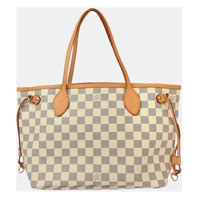 Louis Vuitton Damier Azur Canvas Neverfull PM Tote Bag