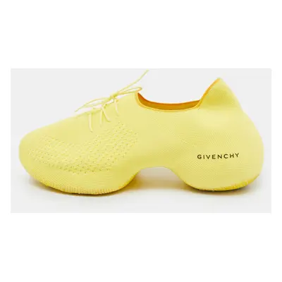 Givenchy Yellow Knit Fabric TK-360 Low Top Sneakers Size