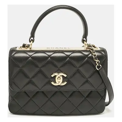 Chanel Black Quilted Leather Trendy CC Flap Bag