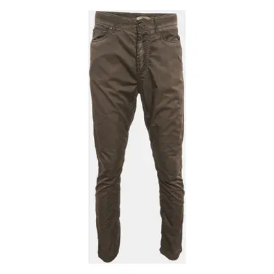 Bottega Veneta Khaki Green Cotton Blend Cruise Pants