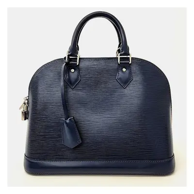 Louis Vuitton Navy Blue Leather Epi Alma PM bag