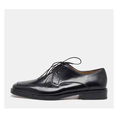 Salvatore Ferragamo Black Leather Lace Up Derby Size 41.5