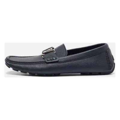 Louis Vuitton Black Leather Monte Carlo Loafers Size