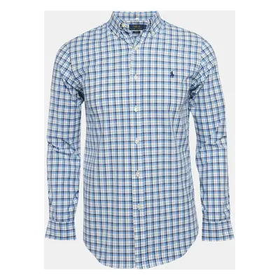 Polo Ralph Lauren Blue Check Stretch Cotton Shirt