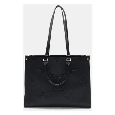 Louis Vuitton Black Leather Empreinte On The Go MM bag