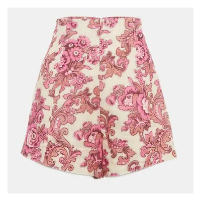 Alemais Multicolor Printed Linen Shorts