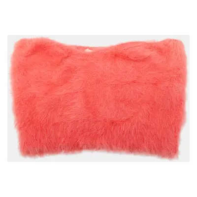 Isabel Marant Pink Faux Fur Crop Tube Top