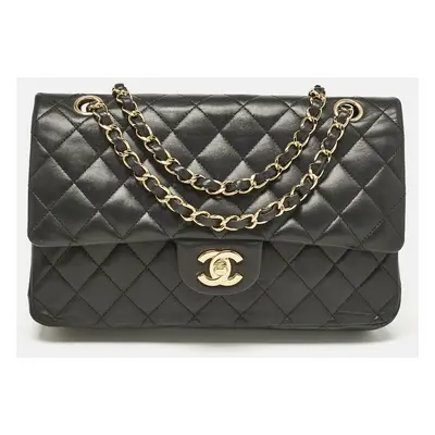 Chanel Black Quilted Leather Classic Double Flap Bag