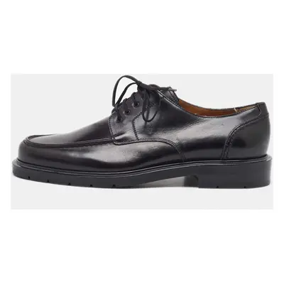 Salvatore Ferragamo Black Leather Lace Up Derby Size 41.5