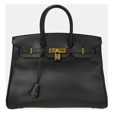 Hermes Black Ardennes Birkin Handbag