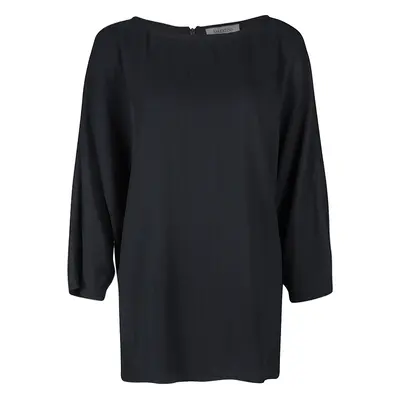 Valentino Black Short Sleeve Oversized Blouse