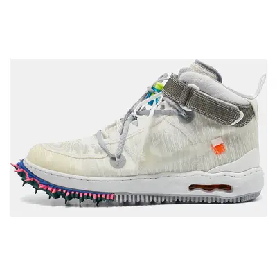 Off-White x Nike White Mesh Air Force Mid Sneakers Size 47.5