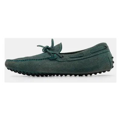 Tod's Green Suede Slip On Loafers Size