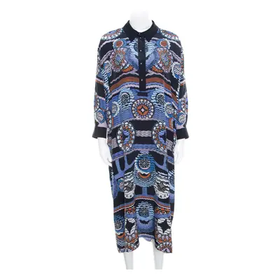 Peter Pilotto Silk Digital Abstract Printed Kaftan Maxi Dress ( One Size )