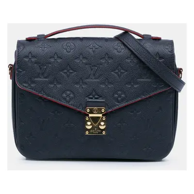 Louis Vuitton Navy Blue Monogram Empreinte Pochette Metis