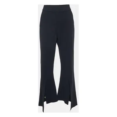 Stella McCartney Black Jersey Wide Leg Trousers