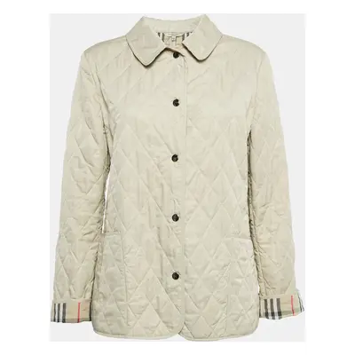 Burberry London Beige Synthetic Quilted Jacket