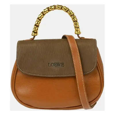 Loewe Brown Twist Leather Belasquez Handbag