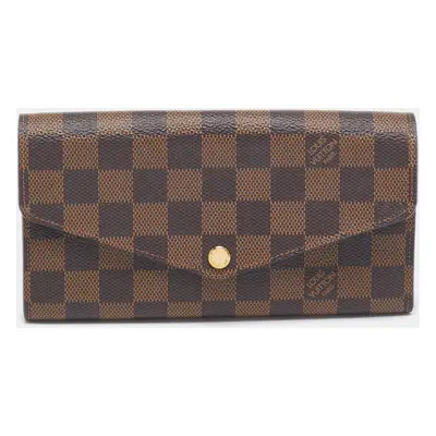 Louis Vuitton Damier Ebene Canvas NM Sarah Wallet