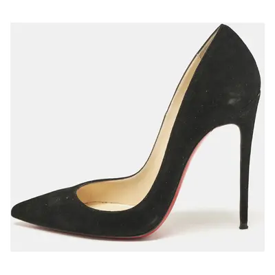 Christian Louboutin Black Suede So Kate Pumps Size 35.5