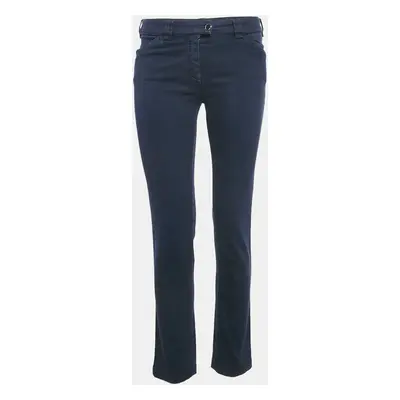 Balenciaga Blue Cotton Gabardine Pants