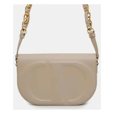 Dior Beige Leather CD Chain Shoulder Bag