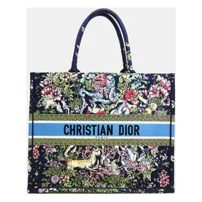 Dior Multicolor Canvas Large Book Tote Tote Bag