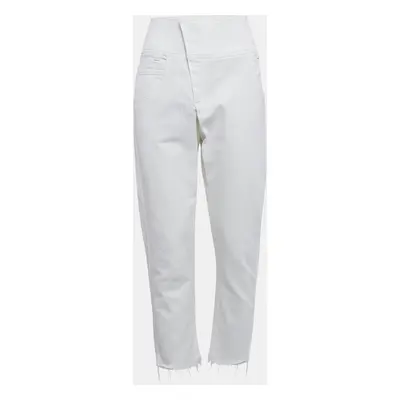 Brunello Cucinelli White Denim Raw Edge Detail Jeans Waist 31"