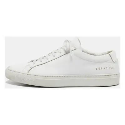 Common Projects White Leather Achilles Sneakers Size