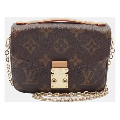 Louis Vuitton Brown Monogram Micro Metis Bag