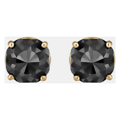 14K Yellow Gold Black Stone Stud Earrings (Appox 7.00 cts)