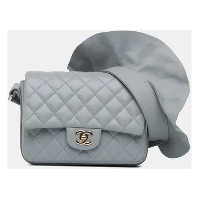 Chanel Grey Quilted Calfskin Bolero de Chanel Flap Bag