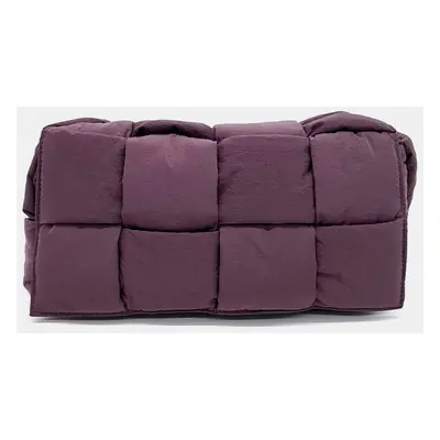 Bottega Veneta Purple Fabric Padded Tech Cassette Bag