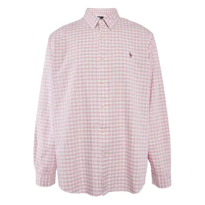 Polo Ralph Lauren Pink Gingham Cotton Button Down Shirt