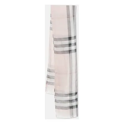 Burberry Children Pink Check Cotton Voile Scarf