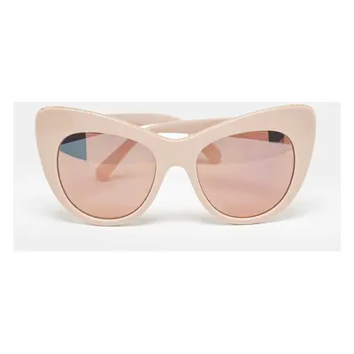 Stella McCartney Beige/Black Chain Cate Eye Sunglasses