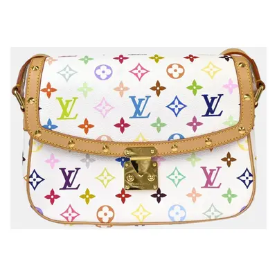 Louis Vuitton White Multicolor Sologne Shoulder Bag